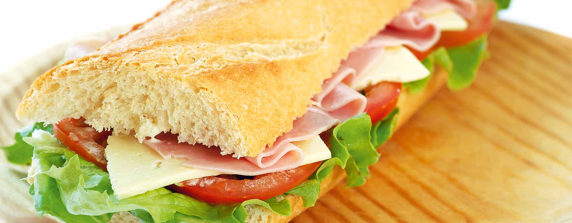 Baguette-Gerichte vom Bistro Europe, Pizzeria, Imbiss und Bringdienst