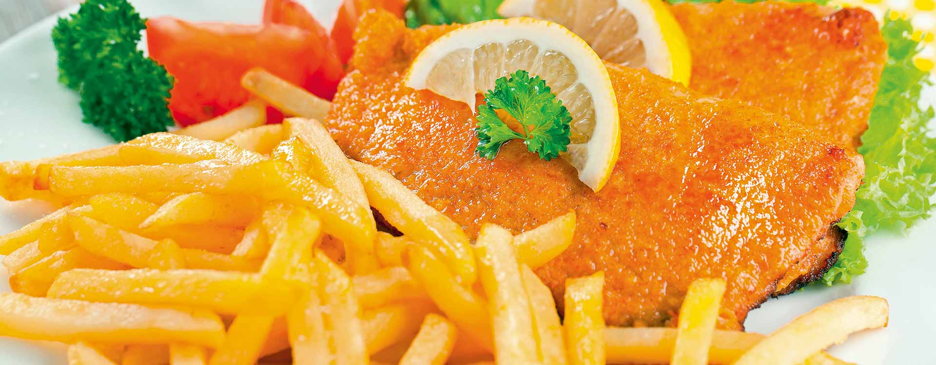 Schnitzel und Fleisch-Gerichte vom Bistro Europe, Pizzeria, Imbiss und Bringdienst